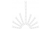 VIESSMANN 4330 Felsővezeték, 89 mm (5 db)