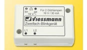 VIESSMANN 5038 Kettő kimenetű villogófény effekt vezérlőmodul, két sárga izzóval VIESSMANN 5038 Kettő kimenetű villogófény effekt vezérlőmodul, két sárga izzóval
