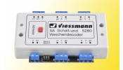 VIESSMANN 5280 Kapcsoló és váltódekóder, multiprotokoll (DCC + Motorola)