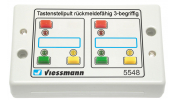 VIESSMANN 5548 Kapcsolópult visszajelzéssel 3 fogalmu jelzőkhöz