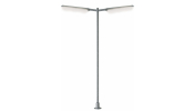 VIESSMANN 6099 Utcai lámpa, 2 ágú, filigrán kivitel, 87 mm, fehér LED