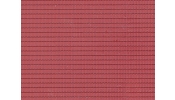VOLLMER 47353 Tetőlemez, vörös, műanyag dekorlap