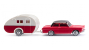 WIKING 20203 Ford Taunus 12M mit Wohnwagen