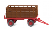 WIKING 38404 Landwirtschaftlicher Anhänger - rehbraun - agricultural trailer - fawn brown - remorque agricole - brun fauve