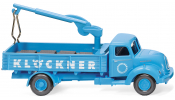 WIKING 42603  Pritschen-Lkw mit Ladekran (Magirus Sirius) Klöckner - flatbed lorry with loading crane - camion-plateau avec grue de chargement
 rot / red / rouge 