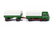 WIKING 42905 Pritschenhängerzug (MB LP 333