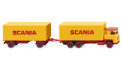WIKING 45702 Kofferlastzug (Scania 111l) SCANIAt  - box trailer  road train- camion et remorque