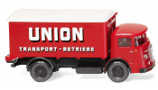 WIKING 47603 Koffer -LKW (Büssing 4500) Union Transport - box truck - camion fourgon