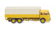 WIKING 47904 Pritschen-Lkw (Büssing 12.000) - senfgelb - flatbed lorry- mustard yellow - camion-plateau - jaune moutarde