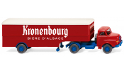 WIKING 51322 Koffersattelzug (Saviem) Kronenbourg - box semi-trailer - semi-remorque
