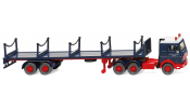 WIKING 55402 Rungensattelzug (MB 3850) Rheinkraft-Spedition - stanchion trailer truck - camion semi-remorque á colonnes
