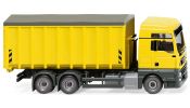 WIKING 67205 Abrollcontainer (MAN TGX Euro 6c/Meiller)  - roll-off dump  - camion ? conteneur transp.- zinkgelb  /  zinc yellow  /  jaune