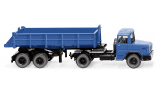 WIKING 67706 Hinterkippersattelzug (Magirus Deutz) - brillantblau - Rear tipper semi-truck - brilliant blue - Camion basculante arri?re - bleu brillant