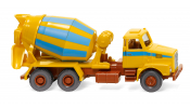 WIKING 68207 Betonmischer (Volvo N10) - maisgelb/hellblau - Concrete mixer - maize yellow/light blue - Camion toupie - ma?s jaune/bleu clair