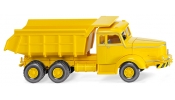 WIKING 86635 Muldenkipper (Krupp Titan) - tipper trailer - camion ? benne basculante- verkehrsgelb / yellow / jaune