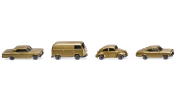 WIKING 91006 3 PKW und 1 Kleinbus 50 Jahre N-Spur - 3 cars and 1 minibus 50 years N-Gauge - 3 voiture et 1 minibus 50 ans échelle N