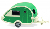 WIKING 9238 Wohnwagen (T@B) grün/perlweiss - caravan green/Pearl white - caravane vert/blanc perlé WIKING 9238 Wohnwagen (T@B) grün/perlweiss - caravan green/Pearl white - caravane vert/blanc perlé