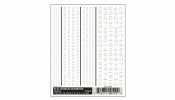 WOODLAND Scenics DT510 R.R. Roman Numbers - White