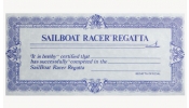 WOODLAND Scenics SR437 SailBoat Racer Participant Certificates (x25/Pk)