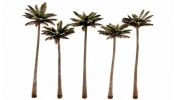 WOODLAND Scenics TR3598 4?  -5?   Classic Large Palm Trees (5/Pk)